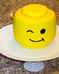 lego head cake